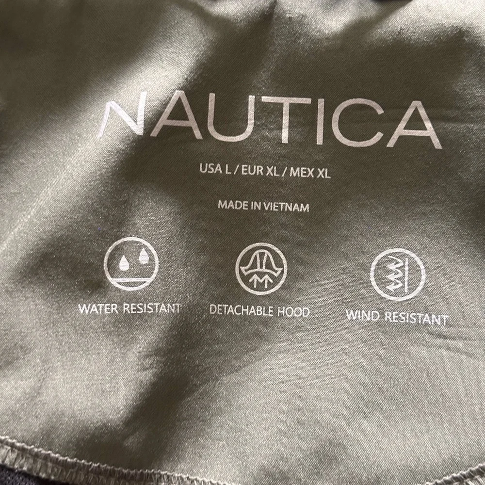 Women's Nautica Weatherproof Olive Green Jacket NWOT. Large. Spring raincoat. - Picture 7 of 8